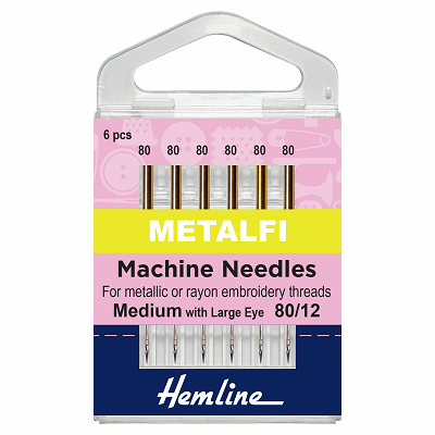 H109.80 Sewing Machine Needles: Metalfil 80/12